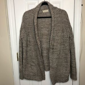 Beige knit cardigan